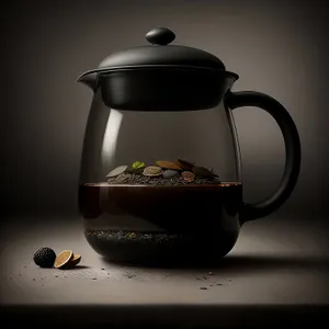 Ceramic Teapot with Floral Design