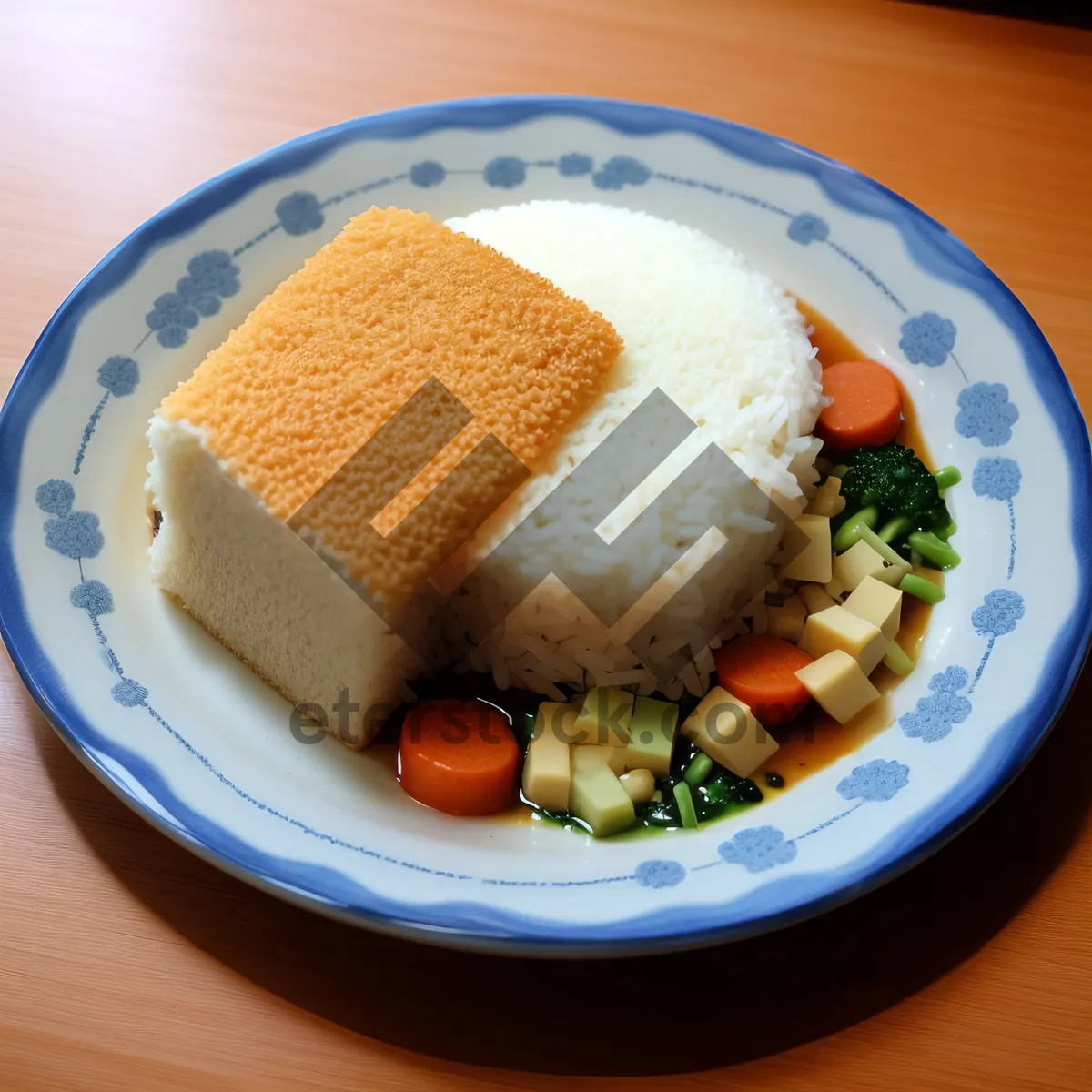 Picture of Healthy Gourmet Salad with Fresh Vegetables and Cheese