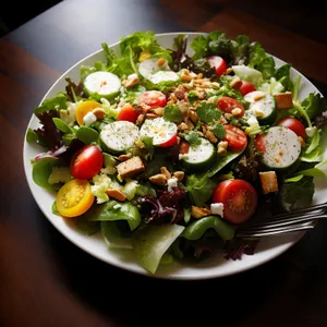 Gourmet Vegetable Salad with Fresh Ingredients