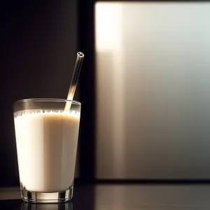 Refreshing Dairy Eggnog Punch in Glass