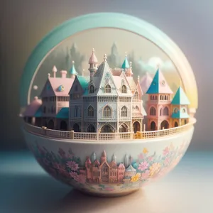 Global Earth Ceramic Bowl - 3D Utensil