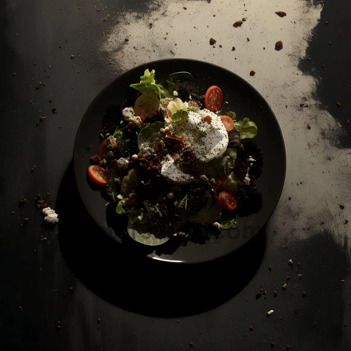 Picture of Healthy Vegetable Stir-Fry with Meat in Wok