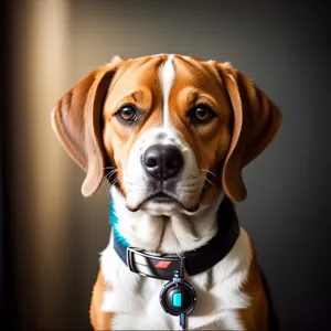 Purebred Beagle Puppy - Adorable Studio Portrait