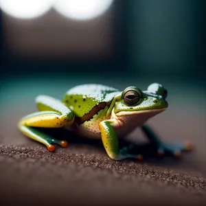 Colorful Eyed Tree Frog Looking Out