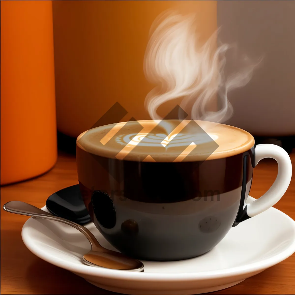 Picture of Steamy Morning Cappuccino in a Stylish Mug