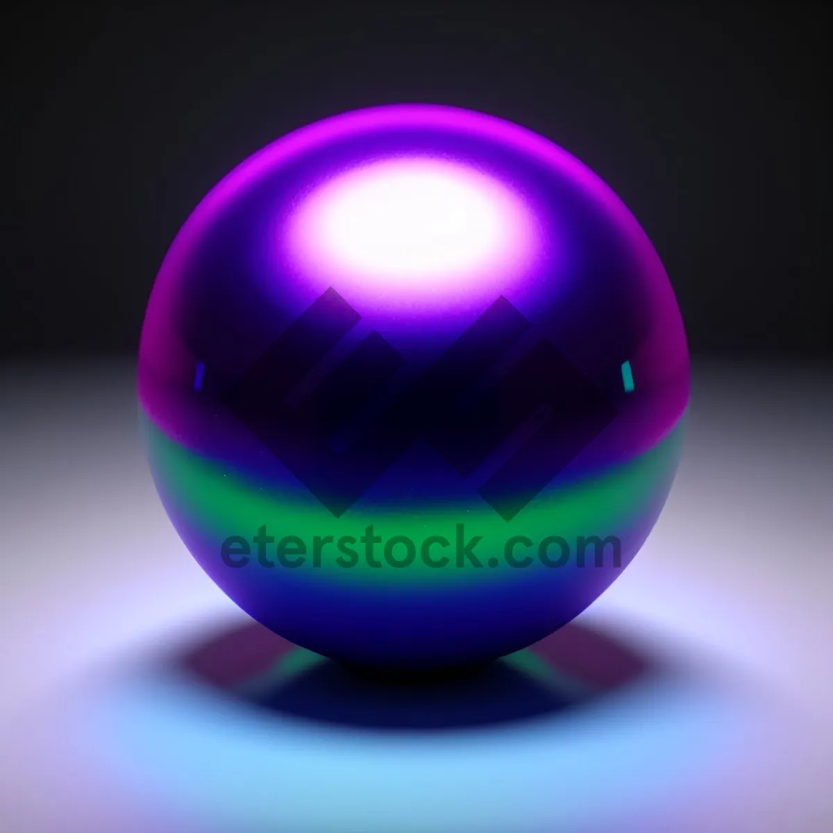 Picture of Shiny Glass Sphere Reflection Web Icon