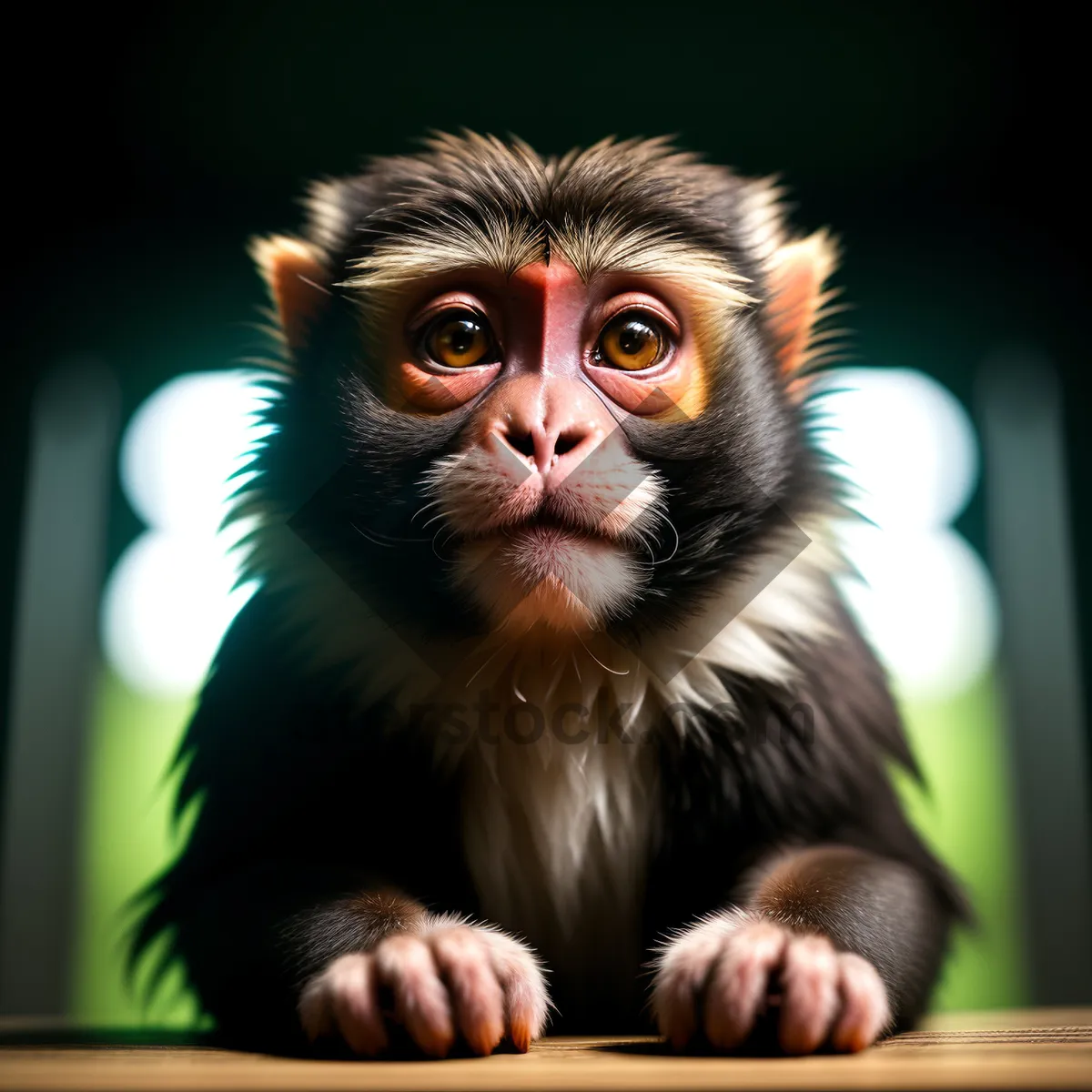Picture of Adorable primate with eyes that convey a range of emotions, capturing hearts with its irresistible charm