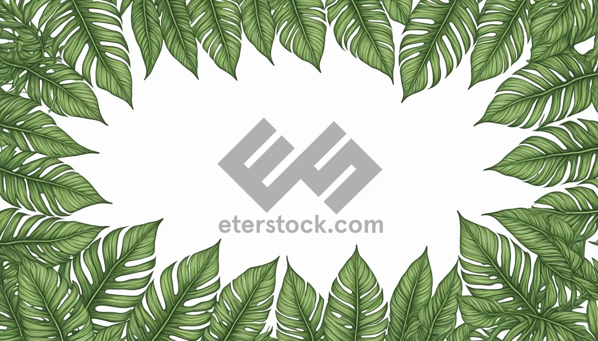 Picture of Summer Oak Tree Branch Decoration Floral Pattern