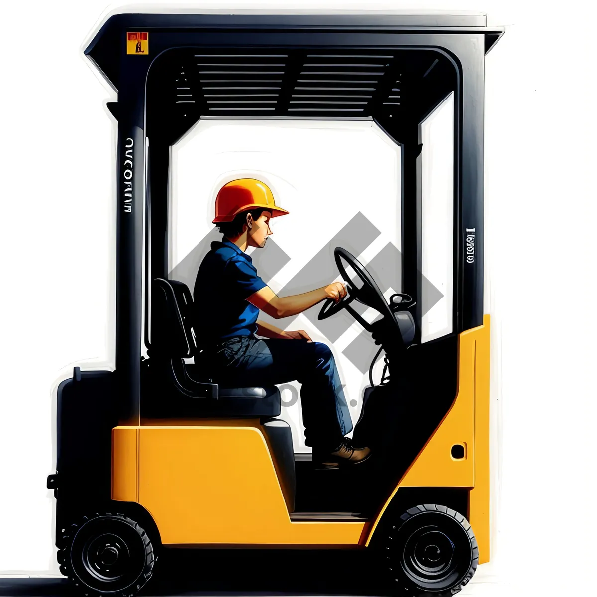 Picture of Forklift in Transit: Efficient Warehouse Transportation