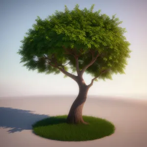 Evergreen Oak: Miniature Symbol of Natural Growth