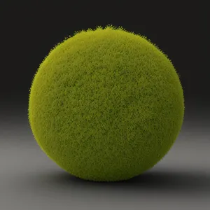 Vibrant Tennis Ball, Citrus Lime, Court Game Equipment