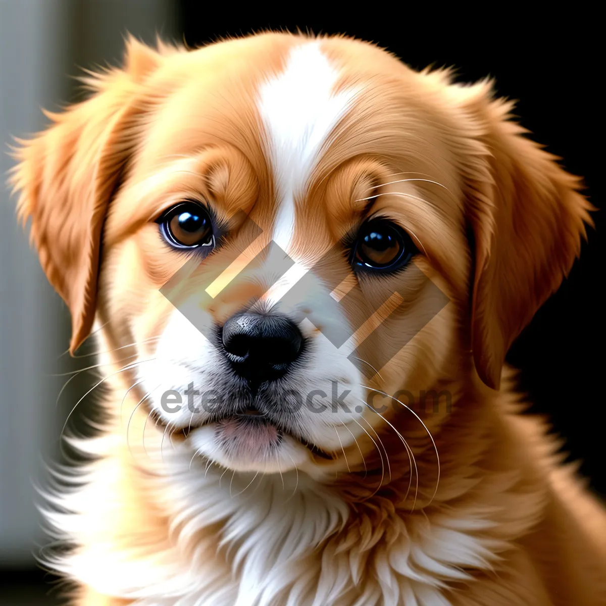 Picture of Golden Retriever Puppy - Adorable Canine Companion