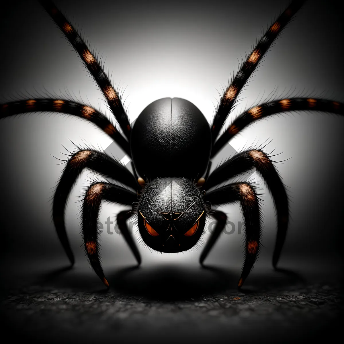 Picture of Black Widow Spider on Ventilator: 3D Arachnid Device