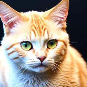 Playful Kitty with Adorable Curious Expression