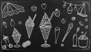 Black Glass Art Design Shape
