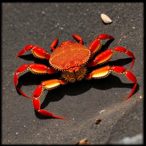 Delicious Rock Crab in Gourmet Seafood Restaurant