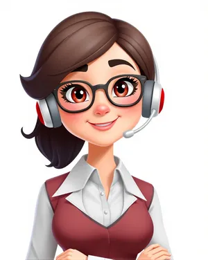 Cartoon clip art cutout icon.