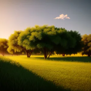 Golden Horizon: Rapeseed Field in Summer