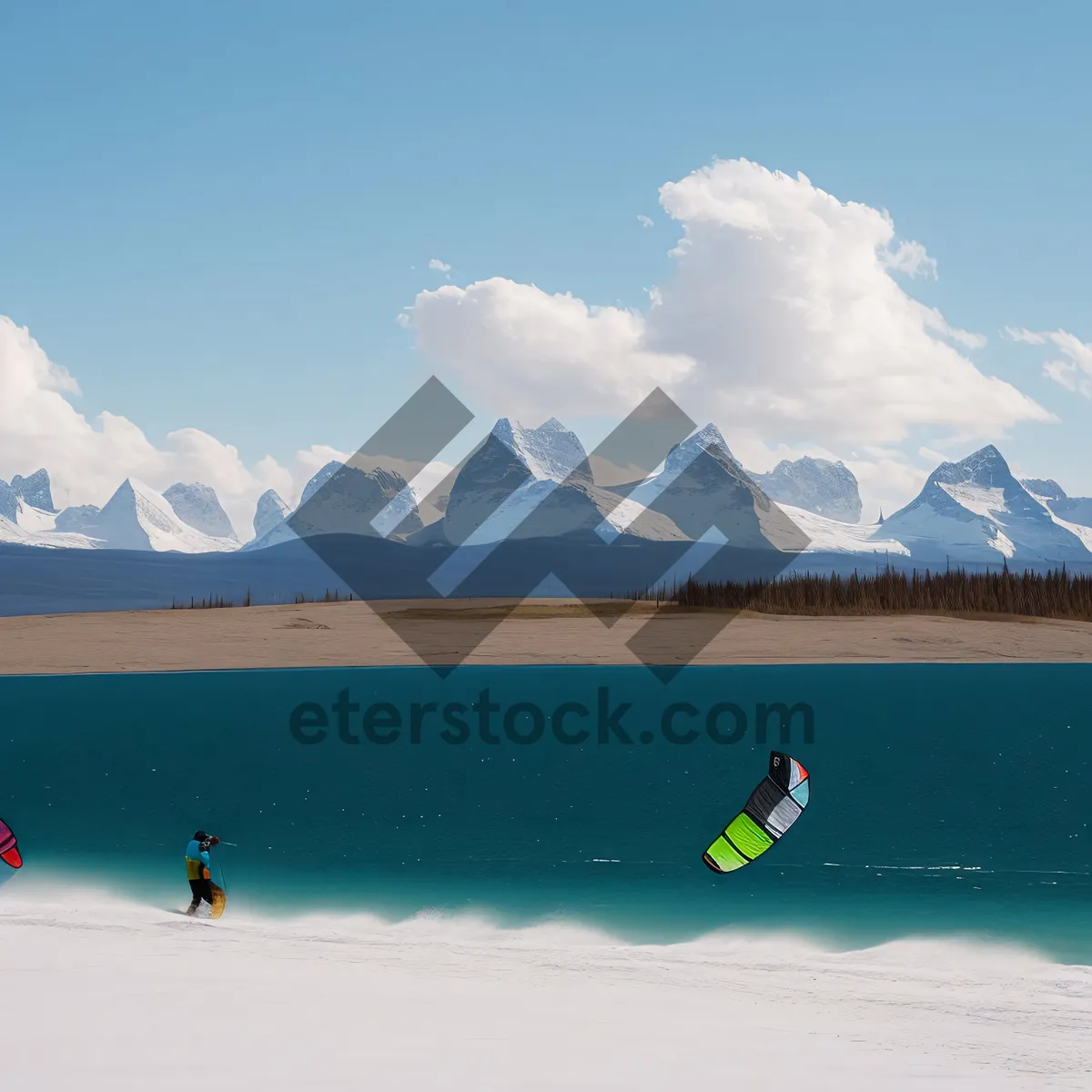 Picture of Winter Wonderland: Snowy Mountain Landscape