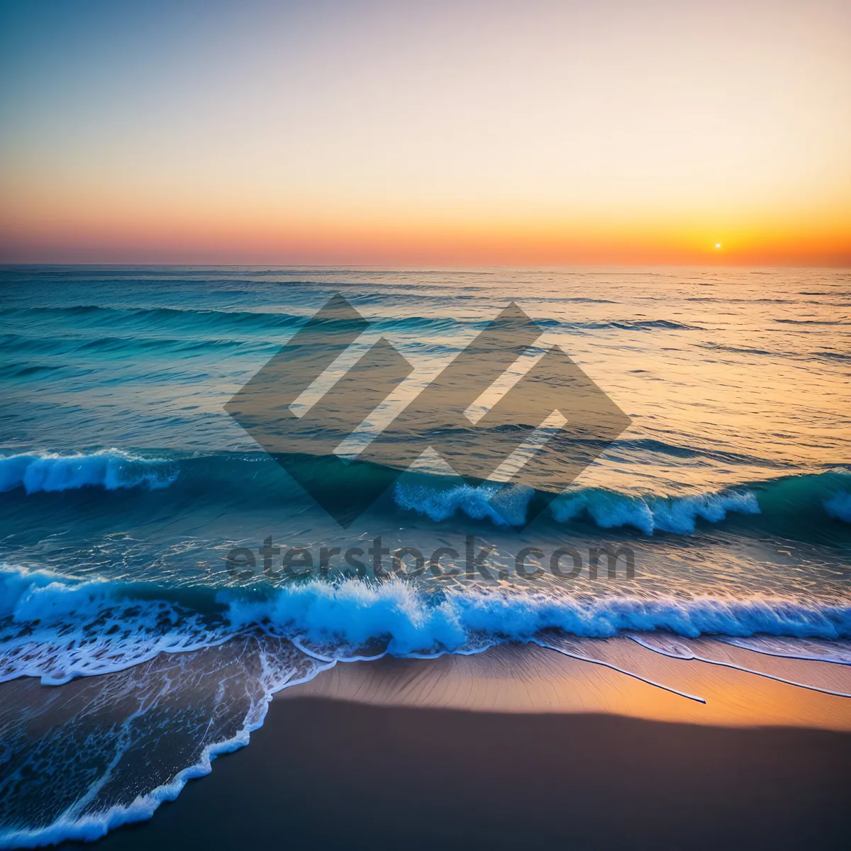 Picture of Serene Seaside Sunset: Tropical Beach Escape