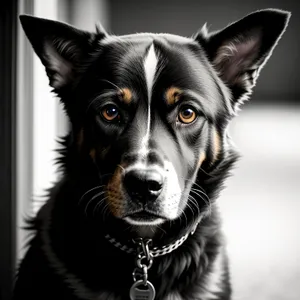 Beautiful Border Collie Puppy with Brown Fur