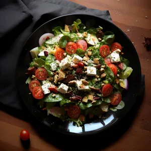 Grilled Beef and Vegetable Salad Plate.