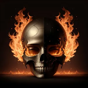Flaming Pirate Mask Artwork: Intriguing, Mysterious, and Bold