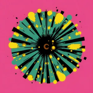 Colorful school supplies in bright rainbow hues.