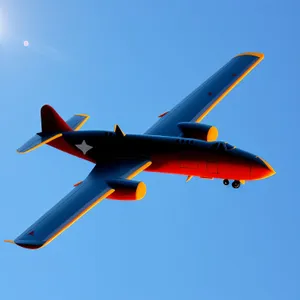 High-speed Jet Soaring Through the Sky