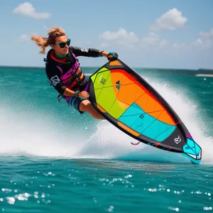 Island Surfer enjoying the summer beach waves