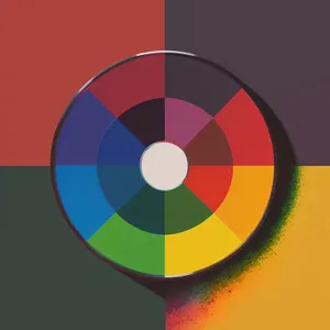 Round Button Icon - Minimalist Design Symbol