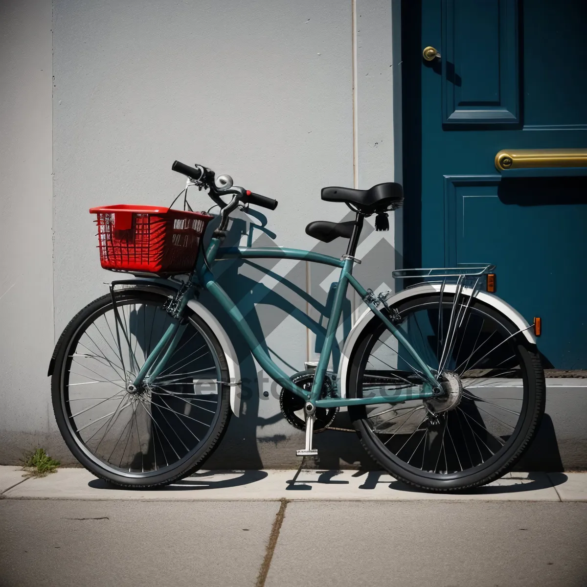 Picture of Active cyclist riding a bike outdoors.