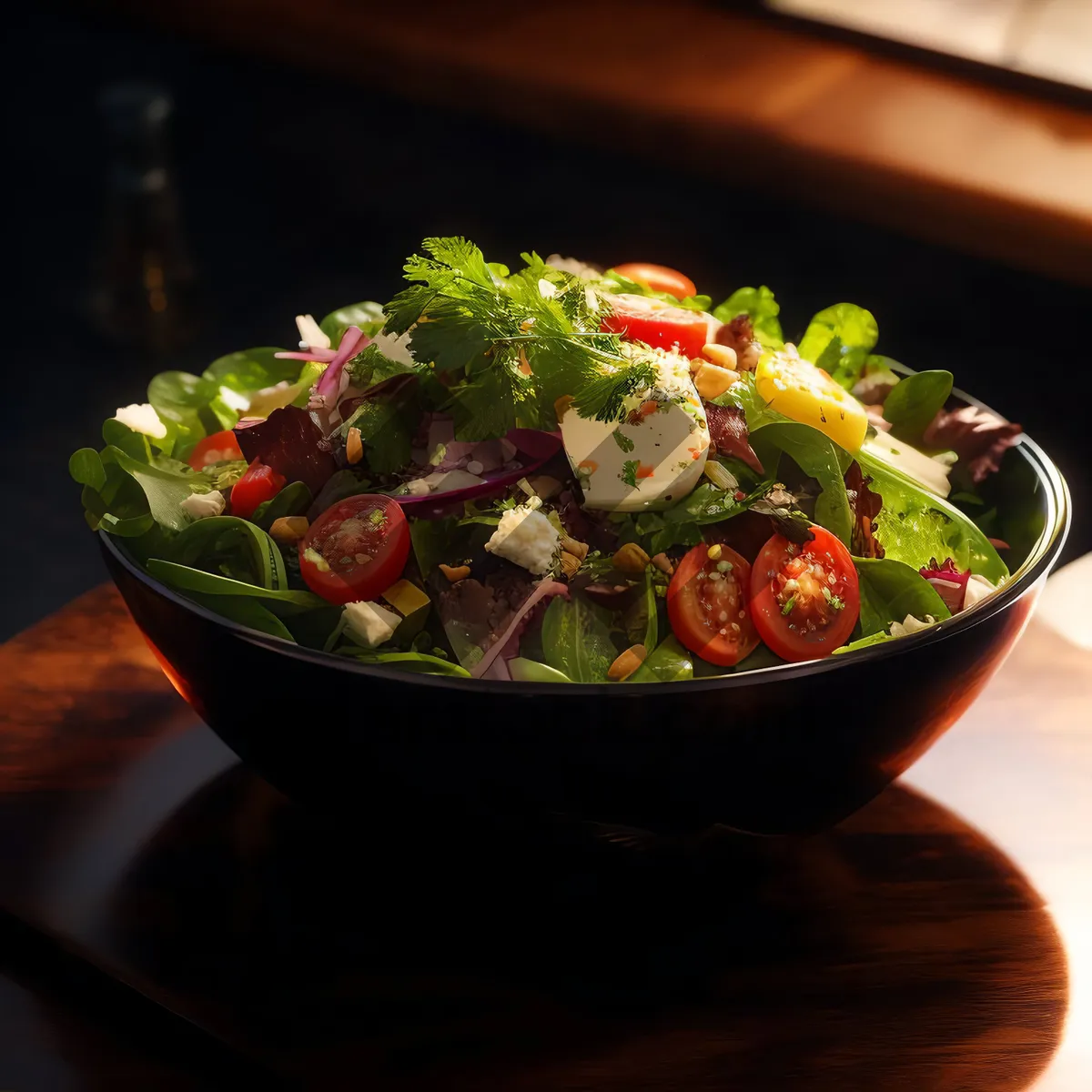 Picture of Healthy Delicious Vegetable Salad Bowl