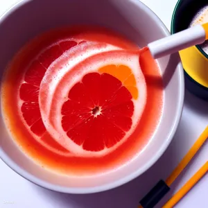 Refreshing Citrus Juice in Bowl