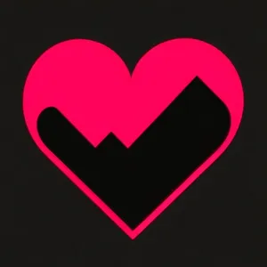 Romantic Heart-shaped Valentine's Day Icon