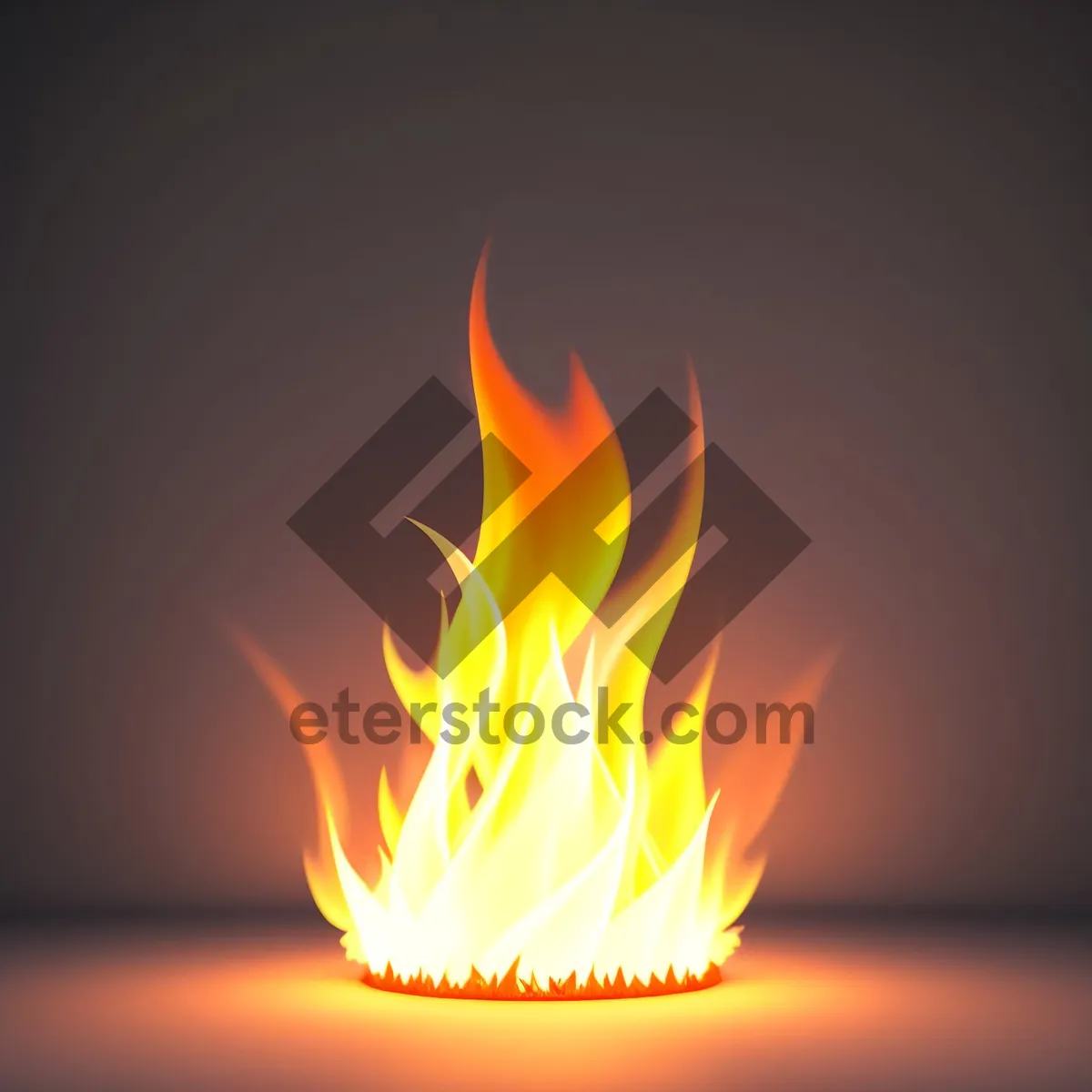 Picture of Blazing Heat: Iconic Symbol of Fire's Shiny Light