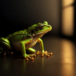 Eyed Green Tree Frog Close-Up Wildlife Snapshot