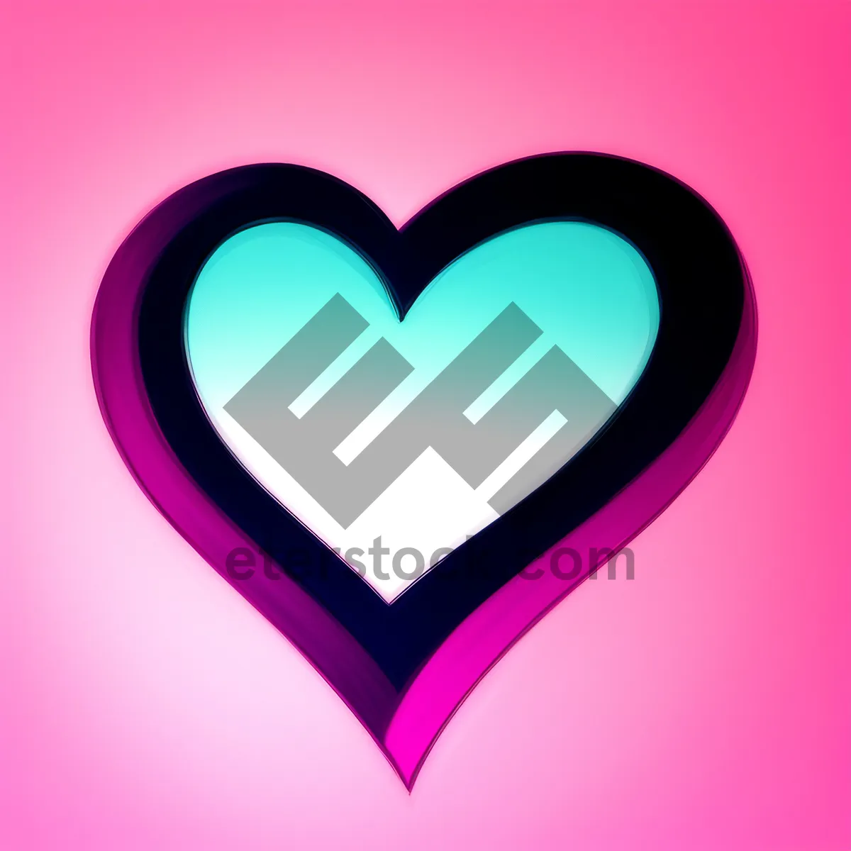 Picture of Love Symbol - Heart-shaped Gem Icon