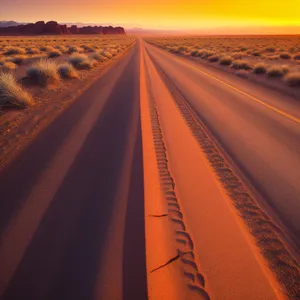 Speeding on the Desert Freeway: Asphalt Adventure