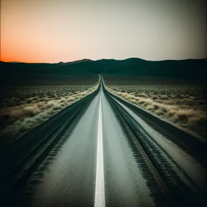 Sunlit Highway: Speeding through Celestial Landscape