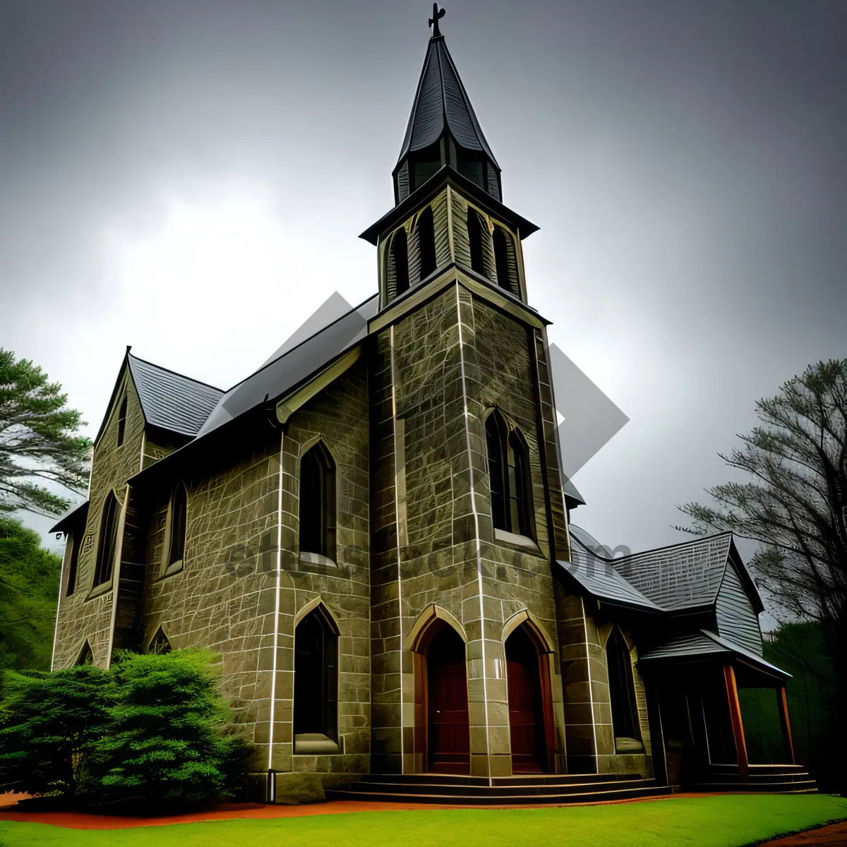 Picture of Cathedral Tower: Iconic Religious Landmark in Historic City