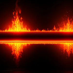 Fiery Blaze: Intense Heat, Burning Flames, and Danger