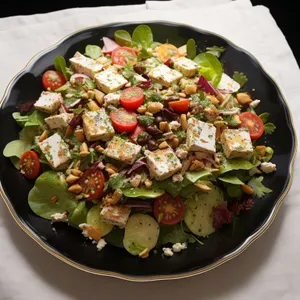Fresh Gourmet Chicken Salad with Vegetables