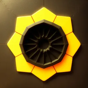 Rotating 3D Wall Clock with Fan Blades