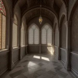 Ancient Cathedral Vaulted Roof - A Historic Religious Structure