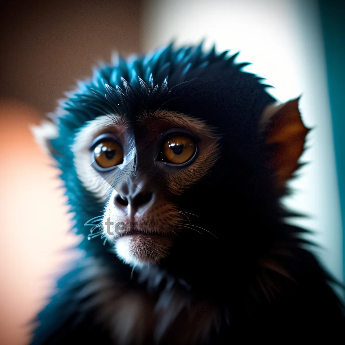 Picture of Curious Primate with Captivating Gaze