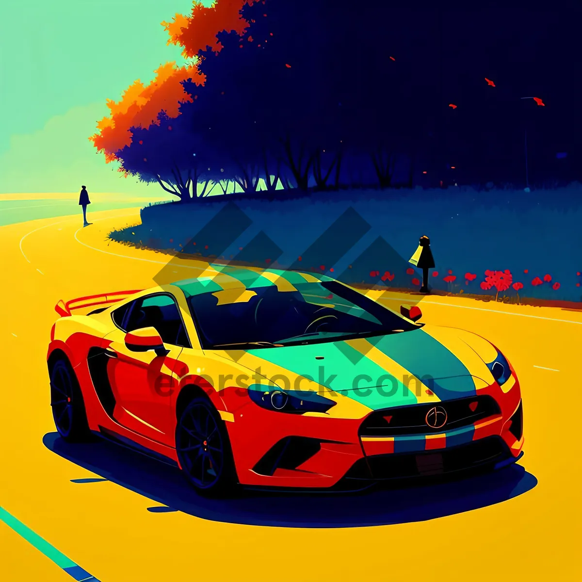Picture of Speed Demon: Luxury Sports Car Racing on the Road