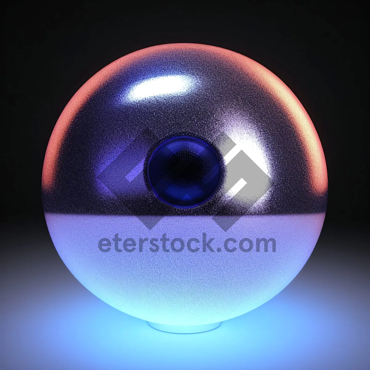 Picture of Shiny 3D Sphere Graphic Design with Reflection