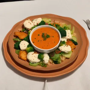 Delicious Healthy Plate of Gourmet Salad