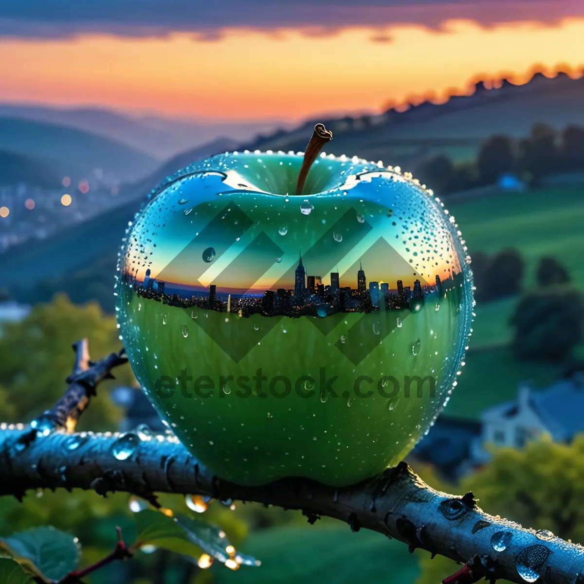 Picture of Fresh and Juicy Apple for Healthy Eating